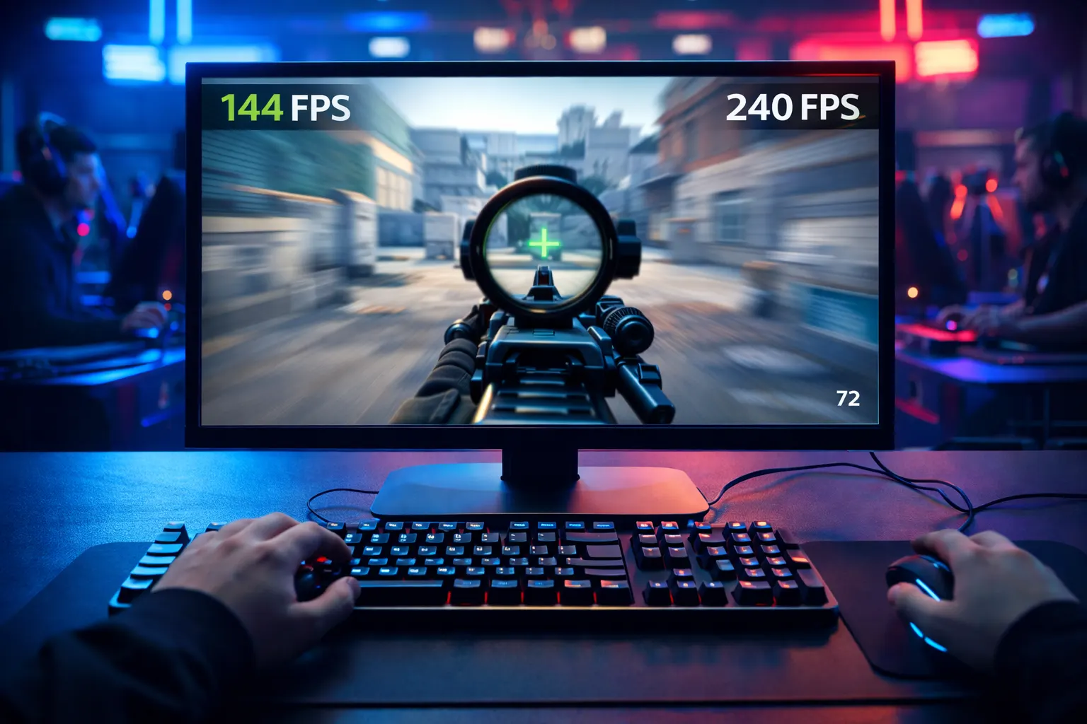 144 hz gaming fps-spel