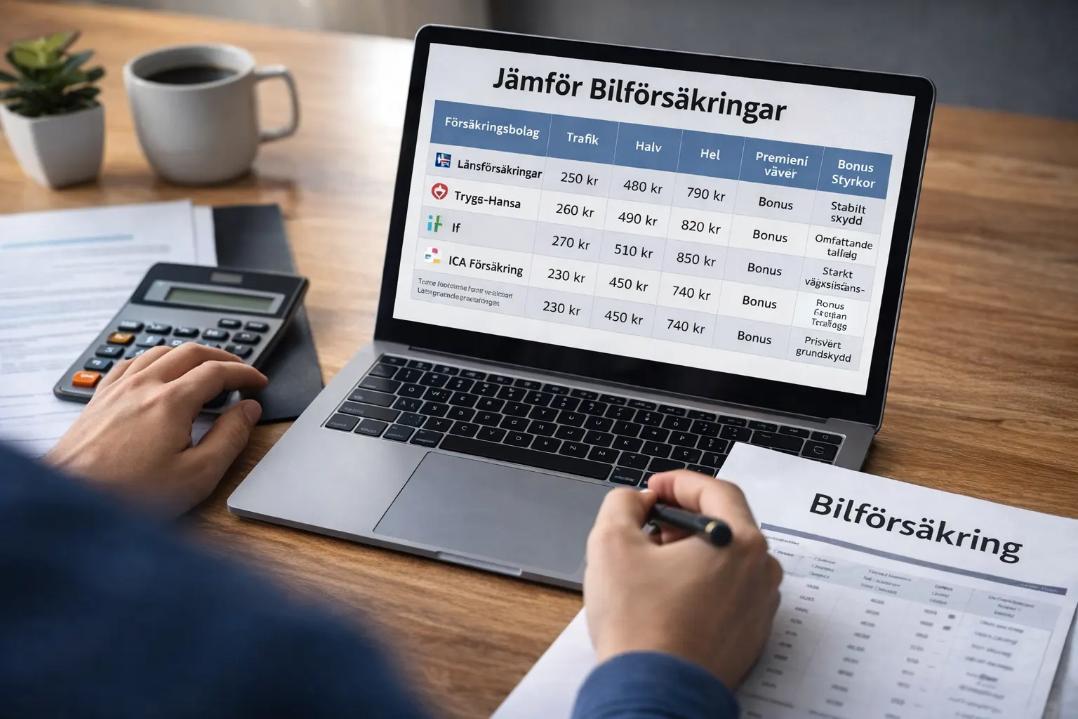 Jämför bilförsäkring