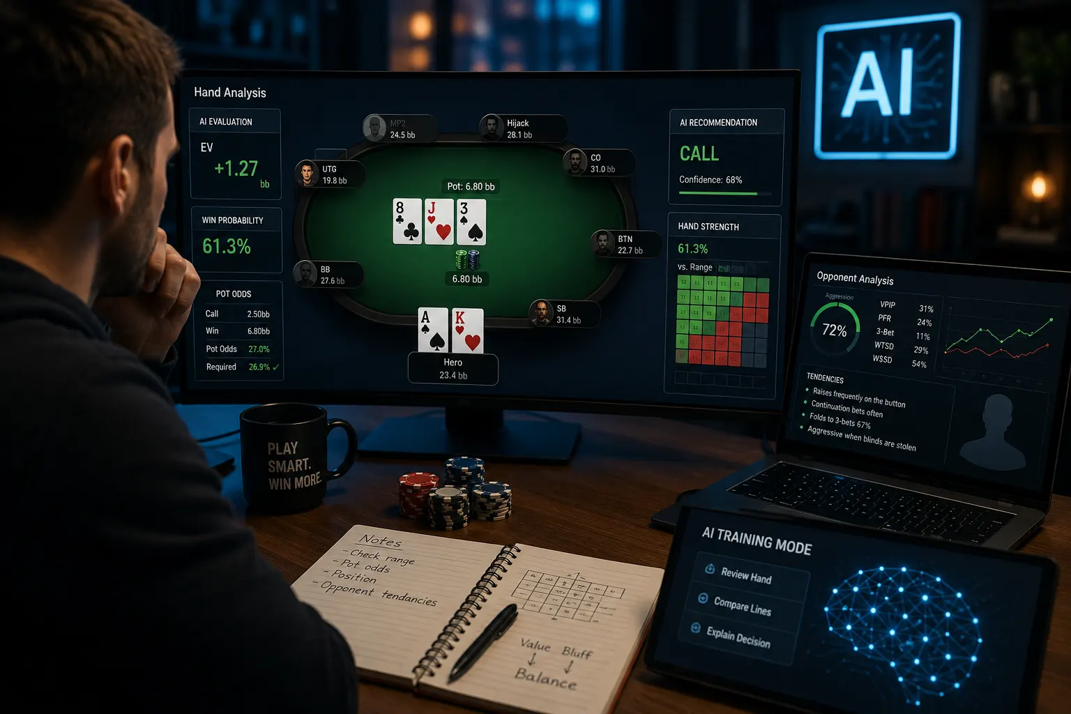 AI när du spelar nätpoker