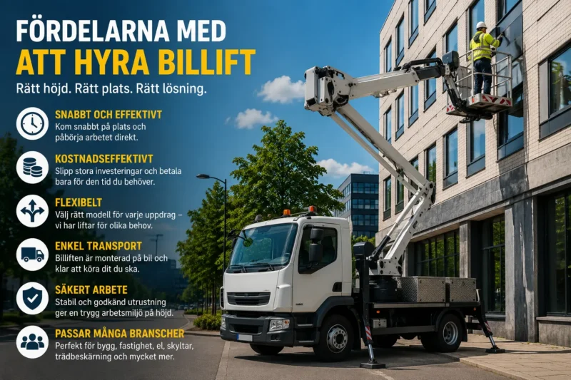 Billift med infografik